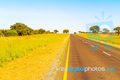 Landscape Near Windhoek In Namibia Stock Photo