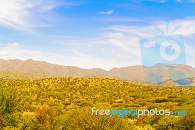 Landscape Near Windhoek In Namibia Stock Photo