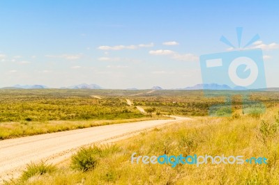 Landscape Near Windhoek In South Africa Stock Photo