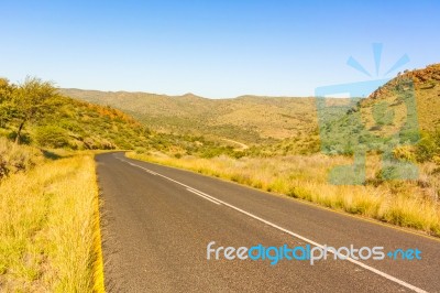 Landscape Near Windhoek In South Africa Stock Photo