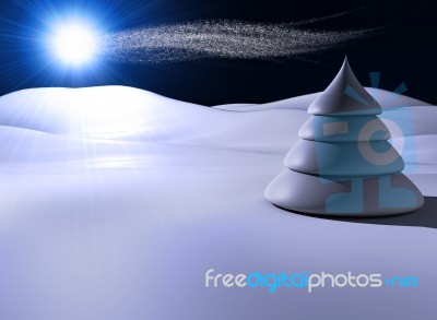 Landscape Nocturnal Stock Image