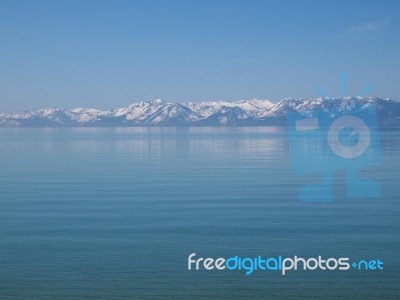 Landscape Of Lake Tahoe Stock Photo