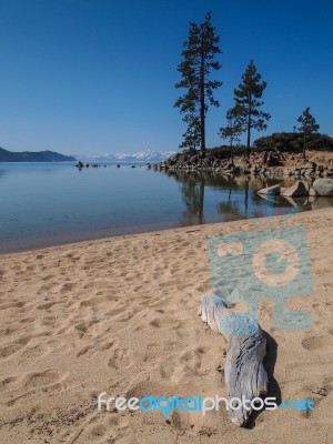 Landscape Of Lake Tahoe Stock Photo