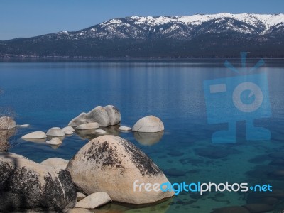 Landscape Of Lake Tahoe Stock Photo