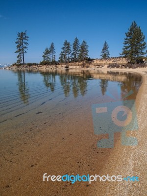 Landscape Of Lake Tahoe Stock Photo