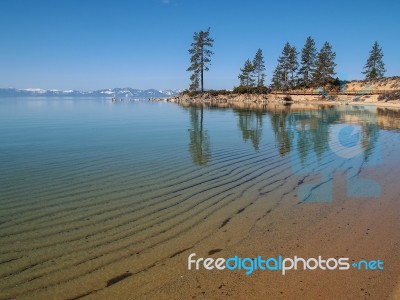 Landscape Of Lake Tahoe Stock Photo