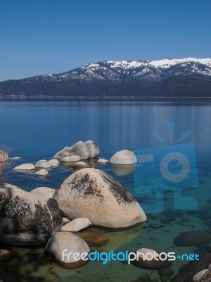 Landscape Of Lake Tahoe Stock Photo