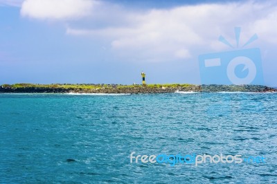 Landscape View At Espanola Island In Galapagos Stock Photo