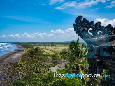 Landscape With Sea And Beach Stock Photo