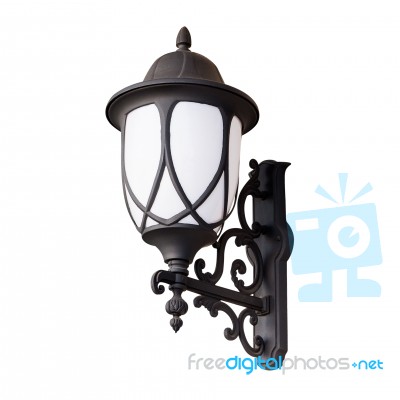 Lantern Isolated On White With Clipping Path Stock Photo