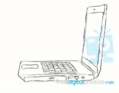 Laptop Computer Stock Image