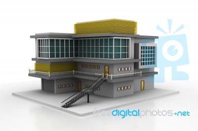 Large Modern Office Building Stock Image