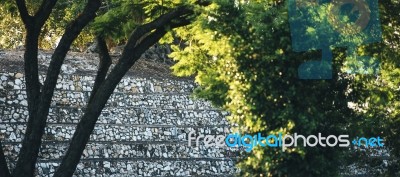 Large Stone Structure Landmark In Ipswich, Queensland Stock Photo