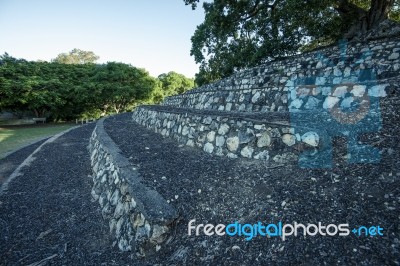 Large Stone Structure Landmark In Ipswich, Queensland Stock Photo