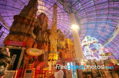 Las Vegas - Circa 2014: Adventure Dome Amusement Park In Circus Stock Photo