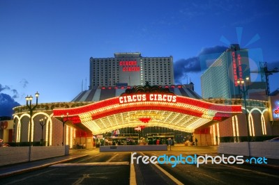 Las Vegas January 31: The Circus Circus Hotel And Casino On Janu… Stock Photo