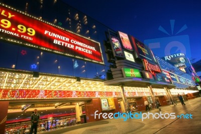 Las Vegas - January 31: The Riviera Hotel And Casino On January Stock Photo