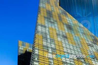 Las Vegas, Nevada/usa - August 1 : View Of Leaning Apartment Blo… Stock Photo