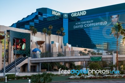 Las Vegas, Nevada/usa - August 1 ; View Of Mgm Grand Hotel In La… Stock Photo