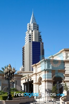 Las Vegas, Nevada/usa - August 1 : View Of New York New York Hot… Stock Photo