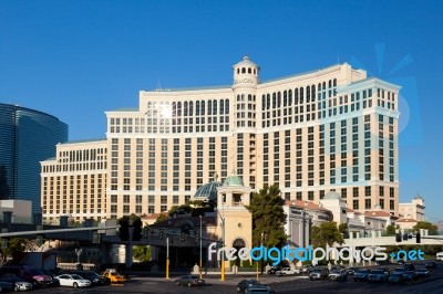 Las Vegas, Nevada/usa - August 1 : View  Of The Bellagio Hotel A… Stock Photo