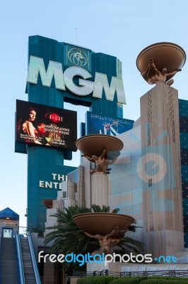 Las Vegas, Nevada/usa - August 1 : View Of The Mgm Hotel In Las Stock Photo