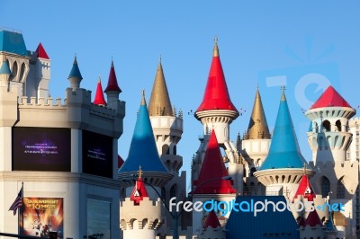 Las Vegas, Nevada/usa - August 1 : Walt Disney Castle In Las Veg… Stock Photo