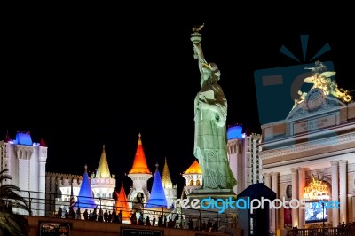 Las Vegas, Nevada/usa - August 2 ; Replica      Statue Of Libert… Stock Photo