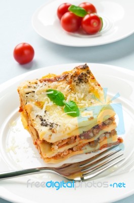 Lasagne Stock Photo