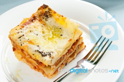 Lasagne Stock Photo