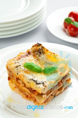 Lasagne Stock Photo