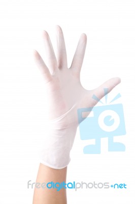 Latex  Glove Stock Photo