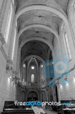 Latrun Church Stock Photo