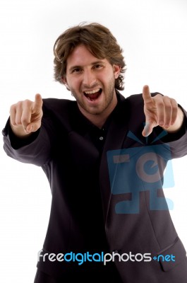 Laughing Man Stock Photo