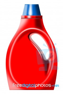 Laundry Bottle Isolated Stock Image