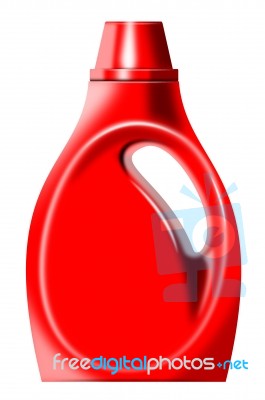 Laundry Bottle Isolated Stock Image