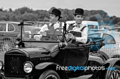 Laurel And Hardy Look Alikes Stock Photo