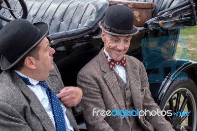 Laurel And Hardy Lookalikes Stock Photo