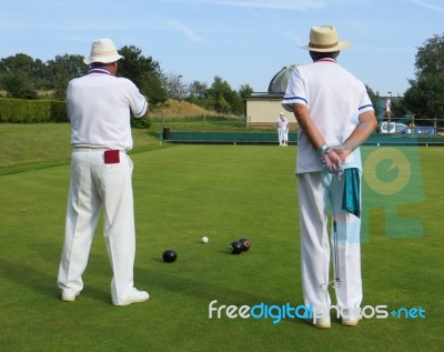 Lawn Bowls Stock Photo