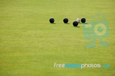 Lawn Bowls Stock Photo