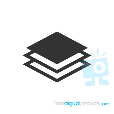 Layers Icon  Illustration On White Background Stock Image