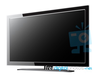 Lcd/led Television Isolated Stock Image