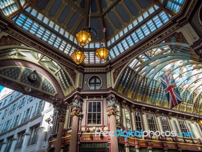 Leadenhall Market In London Stock Photo