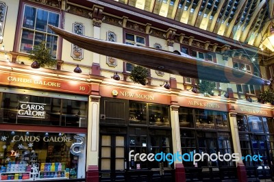 Leadenhall Market On A Sunday Stock Photo