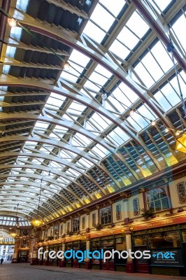 Leadenhall Market On A Sunday Stock Photo