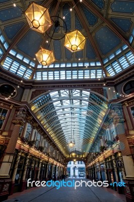 Leadenhall Market On A Sunday Stock Photo