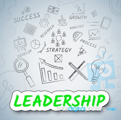 Leadership Ideas Represents Concepts Choices And Consider Stock Image