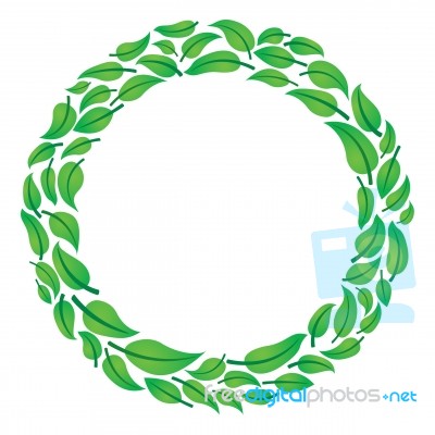 Leaf Circle Stock Image