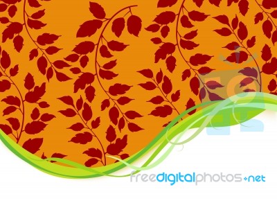 Leaf Seamless Pattern Stock Image