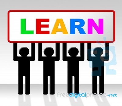 Learn Learning Means Learned School And College Stock Image